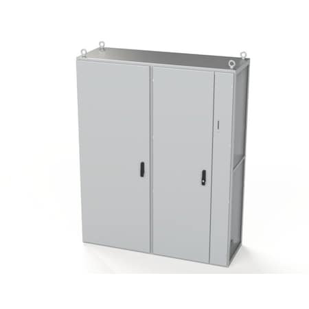 Saginaw Control & Engineering 3 Point Latch with Coinproof/Padlocking Swing Handle Electrical Enclosures, 78.74 in H, 22 in D SCE-TD201606LG